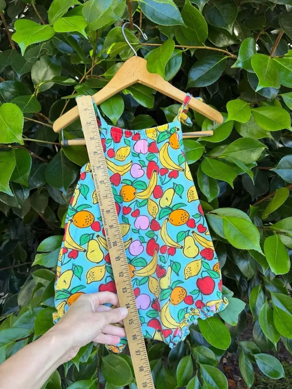 Old Navy Baby Girl Fruit Print Sleeveless Tie-Knot One-Piece Romper